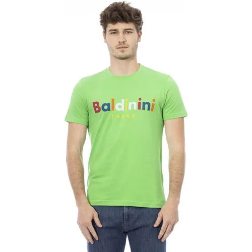 Kurzarm Rundhals T-Shirt , Herren, Größe: 2XL - Baldinini - Modalova