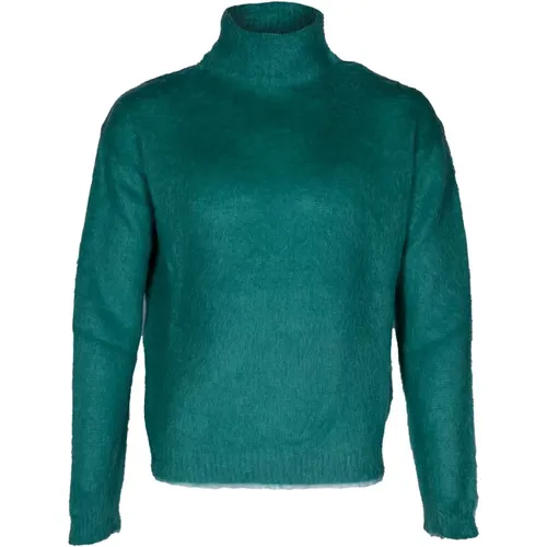 Turtlenecks, female, , Size: XS Mohair Dolcevita Sweater. Long Sleeve. Made in Italy - Dondup - Modalova