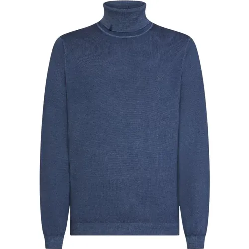 Turtlenecks, male, , Size: L Vintage Turtle Plain Sweater - Sun68 - Modalova