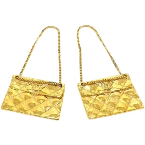 Pre-owned Metal earrings , female, Sizes: ONE SIZE - Chanel Vintage - Modalova