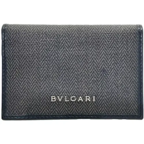 Pre-owned Wallets, male, , Size: ONE SIZE Pre-owned Leather wallets - Bvlgari Vintage - Modalova