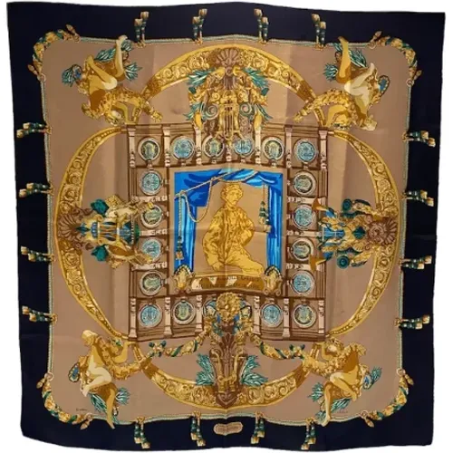 Pre-owned Scarves, female, , Size: ONE SIZE Pre-owned Silk scarves - Hermès Vintage - Modalova