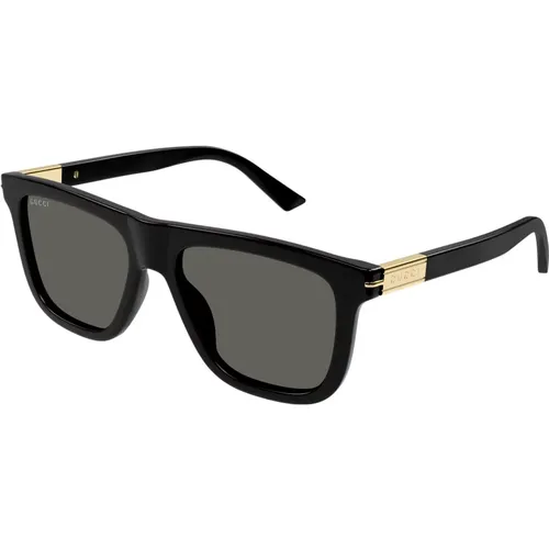 Schwarze Sonnenbrille Gg1502S , Herren, Größe: 54 MM - Gucci - Modalova