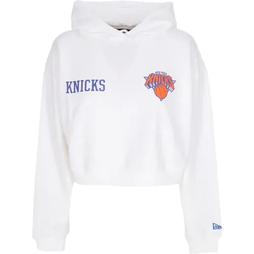 Hoodies, female, , Size: XS NY Knicks Logo Cropped Hoodie - new era - Modalova