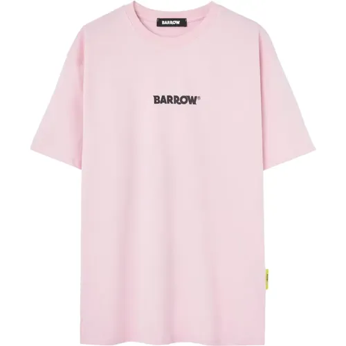 Printed Back Shirt , male, Sizes: M, XL - Barrow - Modalova