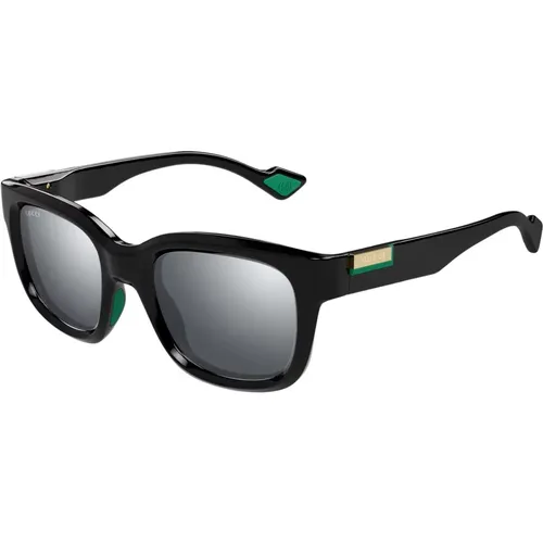 Stylish /Grey Sunglasses , male, Sizes: 53 MM - Gucci - Modalova