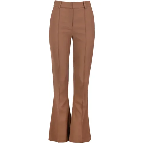 Schokoladenbraune Flared Tailored Hose - JAAF - Modalova