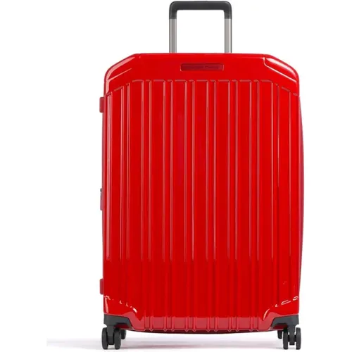 Large Suitcases, unisex, , Size: ONE SIZE Expandable Hardshell 4-Wheel Trolley Luggage - Piquadro - Modalova