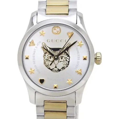 Pre-owned Metal watches , female, Sizes: ONE SIZE - Gucci Vintage - Modalova