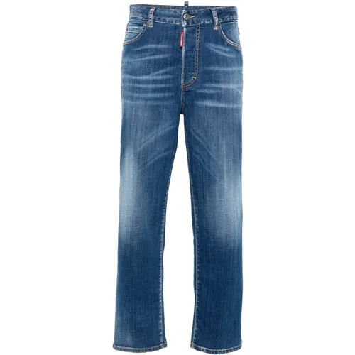 Slim Fit Stretch Baumwoll Jeans , Damen, Größe: M - Dsquared2 - Modalova