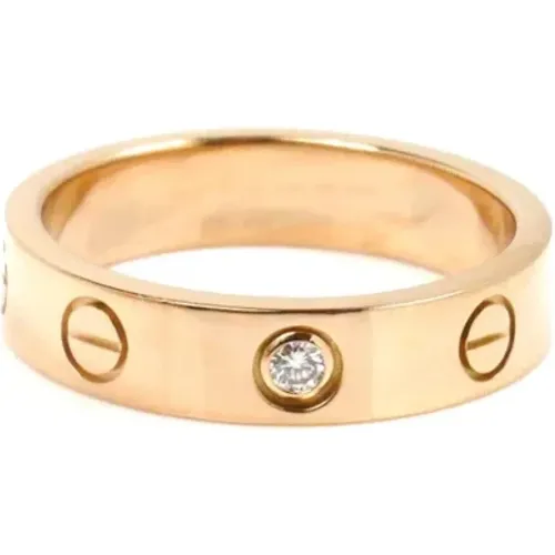 Pre-owned Jewellery, female, , Size: ONE SIZE Pre-owned Rose Gold rings - Cartier Vintage - Modalova