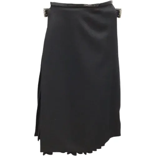 Pre-owned Skirts, female, , Size: 2XS Pre-owned Wool bottoms - Alexandre Vauthier Pre-owned - Modalova