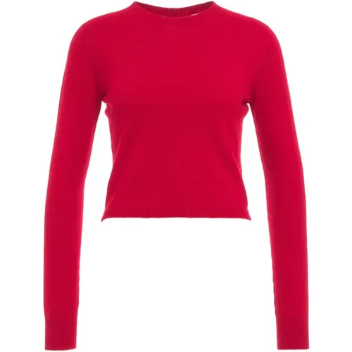 Luxuriöser Cashmere Roter Pullover , Damen, Größe: M - MVM - Modalova
