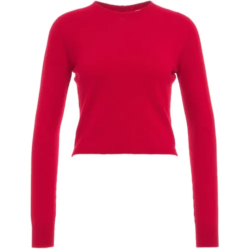 Luxuriöser Cashmere Roter Pullover , Damen, Größe: S - MVM - Modalova