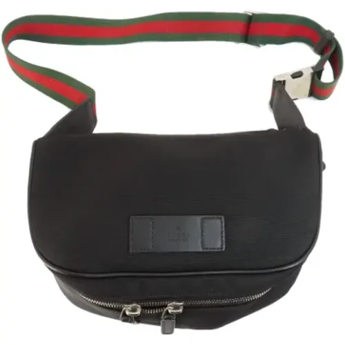 Pre-owned Cross Body Bags, female, , Size: ONE SIZE Pre-owned Canvas shoulder-bags - Gucci Vintage - Modalova