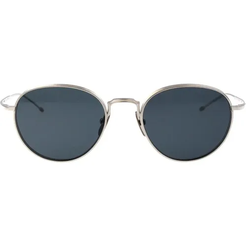 Stilvolle runde Sonnenbrille in Silber - Thom Browne - Modalova