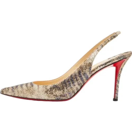 Pre-owned Pumps, female, , Size: 11 US Pre-owned Fabric heels - Christian Louboutin Pre-owned - Modalova