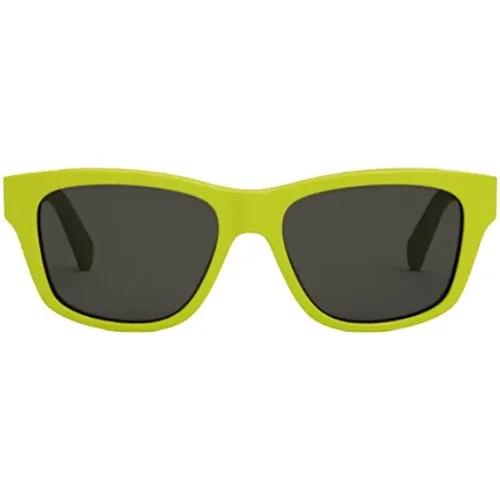 Grüne Ss23 Damen-Sonnenbrille - Eleganter Stil , Damen, Größe: 55 MM - Celine - Modalova