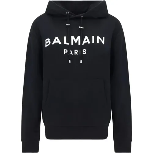 Hoodies, male, , Size: XL Print Hoodie - Balmain - Modalova