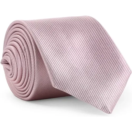 Ties, male, , Size: ONE SIZE Neutral Silk Tie for Men - Giorgio Armani - Modalova