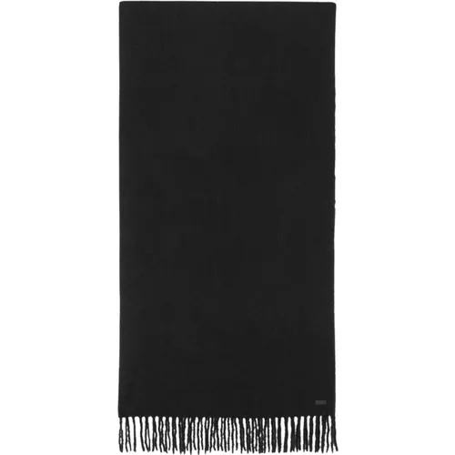 Winter Scarves, female, , Size: ONE SIZE Fringed Scarf - Saint Laurent - Modalova