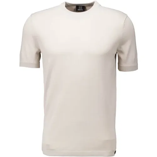 Beiger CoolDry Qualität T-Shirt , Herren, Größe: XL - Genti - Modalova