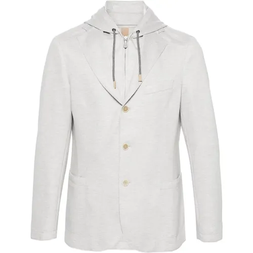 Detachable Hood Jacket, Made in Italy , male, Sizes: L - Eleventy - Modalova