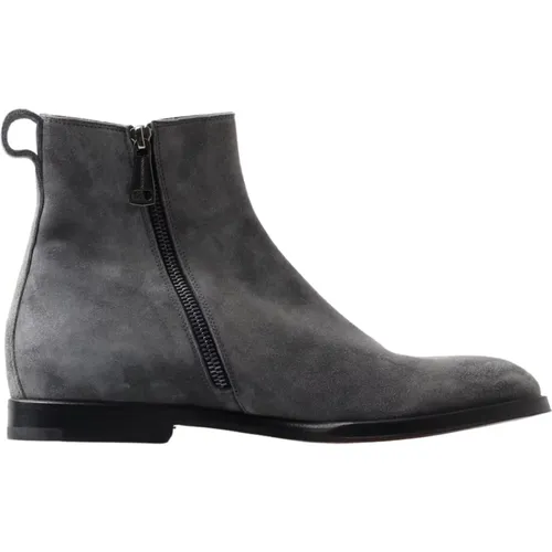 Chelsea Boots, male, , Size: 6 US Elegant Chelsea Leather Boots - Dolce & Gabbana - Modalova