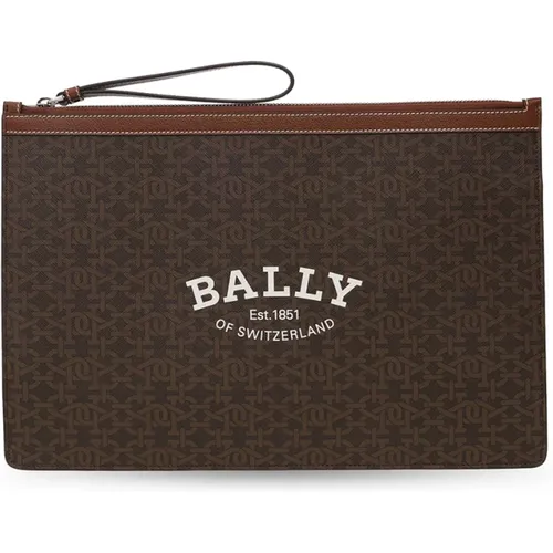 Logo Large Clutch Bag , male, Sizes: ONE SIZE - Bally - Modalova