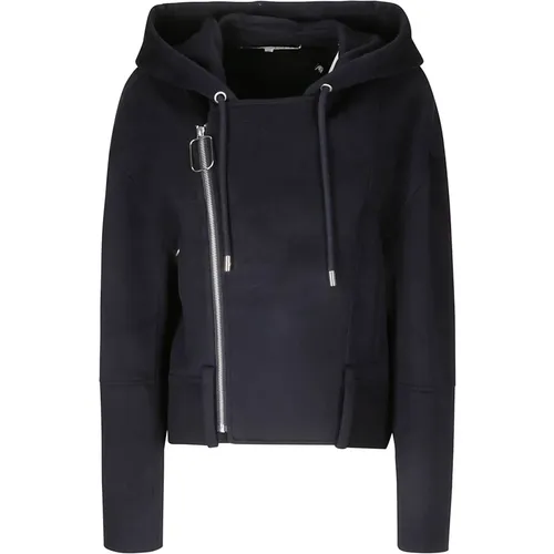 Hooded Cloth Jacket with Side Zip , female, Sizes: S, XS - JW Anderson - Modalova