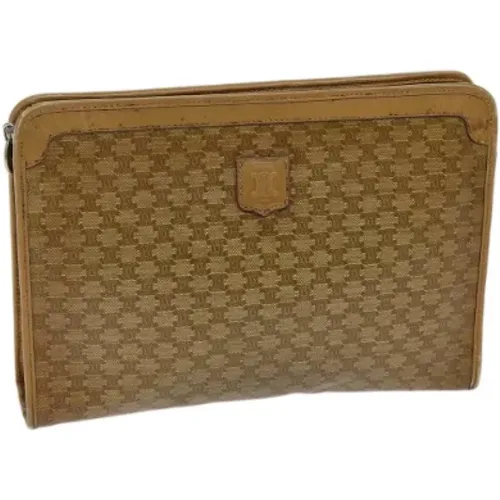 Pre-owned Clutches, female, , Size: ONE SIZE Pre-owned Canvas clutches - Celine Vintage - Modalova