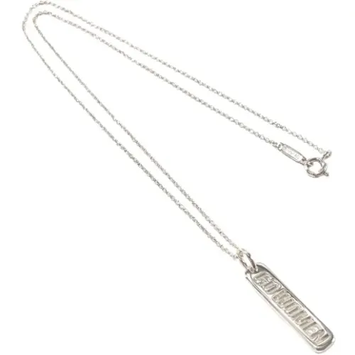 Pre-owned Jewellery, female, , Size: ONE SIZE Pre-owned Silver necklaces - Tiffany & Co. Pre-owned - Modalova