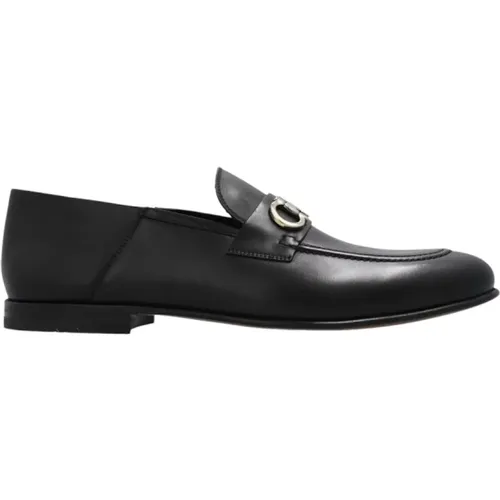 Loafers, male, , Size: 5 US ‘Gin’ leather shoes - Salvatore Ferragamo - Modalova