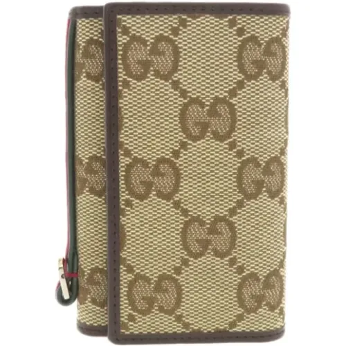 Pre-owned Accessories, female, , Size: ONE SIZE Pre-owned Canvas key-holders - Gucci Vintage - Modalova