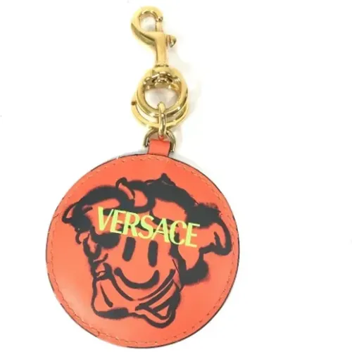 Pre-owned Accessories, female, , Size: ONE SIZE Pre-owned Leather key-holders - Versace Pre-owned - Modalova