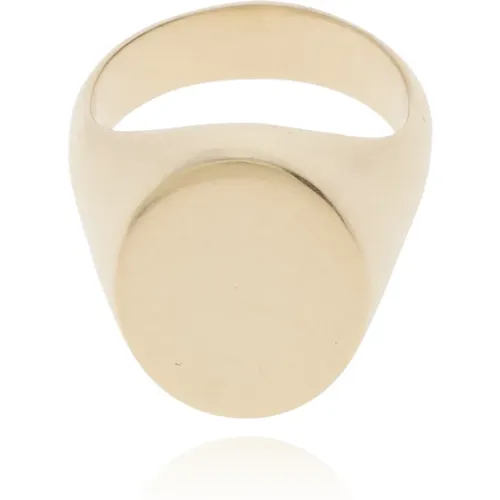 Rings, female, , Size: 44 MM Logo ring - Maison Margiela - Modalova