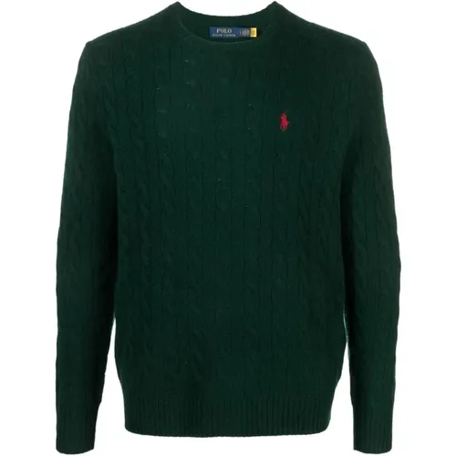 Cable Knit Sweater with Polo Pony Motif , male, Sizes: S - Ralph Lauren - Modalova