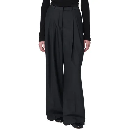 Wide Trousers, female, , Size: XS Pleated Trousers - Entire Studios - Modalova