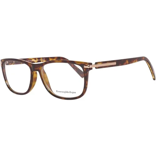 Glasses, male, , Size: ONE SIZE Rectangle Optical Frames - Ermenegildo Zegna - Modalova