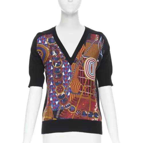 Pre-owned Silk tops , female, Sizes: XS - Hermès Vintage - Modalova