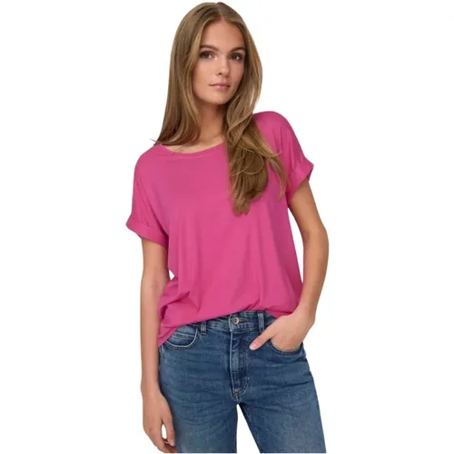 Moster Short Sleeves O-Neck Top , Damen, Größe: XS - Only - Modalova