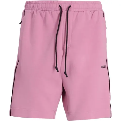 Rosenmuster Baumwollshorts , Herren, Größe: L - Hugo Boss - Modalova