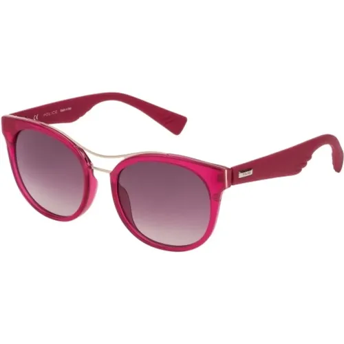 Violette Acetat Sonnenbrille für Frauen , Damen, Größe: 56 MM - Police - Modalova