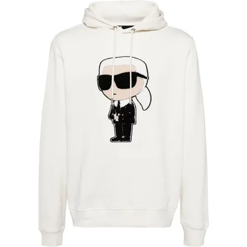 Hoodies, male, , Size: XL Sweaters Cream - Karl Lagerfeld - Modalova