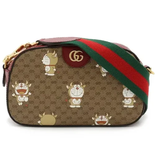 Pre-owned Cross Body Bags, female, , Size: ONE SIZE Pre-owned Canvas crossbody-bags - Gucci Vintage - Modalova