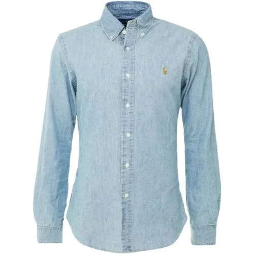 Slim Fit Chambray Shirt , male, Sizes: XL, S, L, 2XL, XS - Polo Ralph Lauren - Modalova