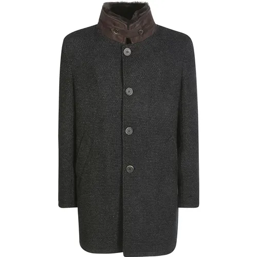 Shearling Winter Coat , male, Sizes: L - Gimo's - Modalova