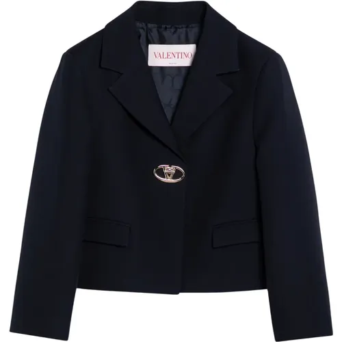 Blazers, female, , Size: XS Single-Breasted Jacket - Valentino Garavani - Modalova