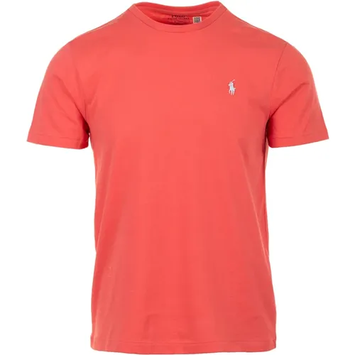 Rote T-Shirts und Polos , Herren, Größe: M - Ralph Lauren - Modalova
