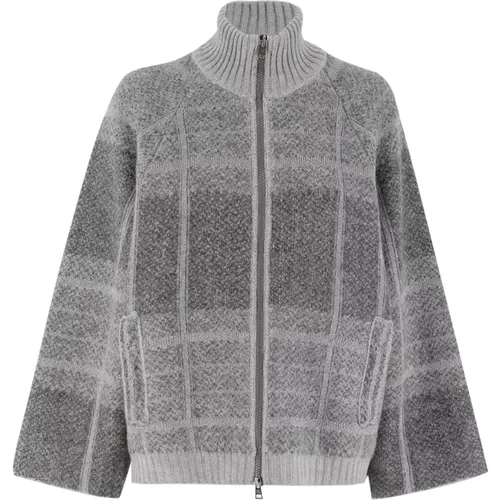 Geometrisches Muster Reißverschlussjacke , Damen, Größe: XS - PANICALE - Modalova